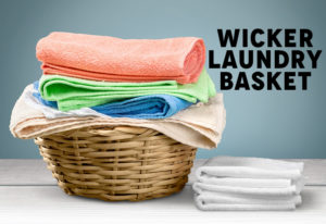 wicker laundry basket